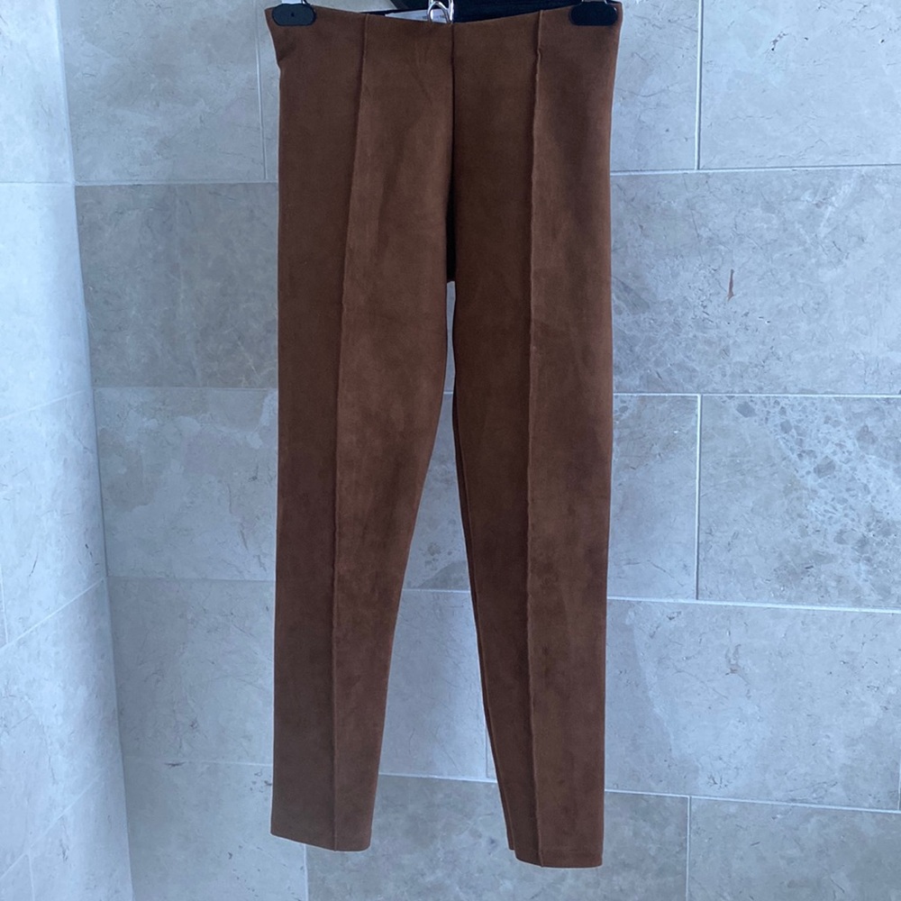 COPY - Zara Kids size 11-12 faux suede leggings.